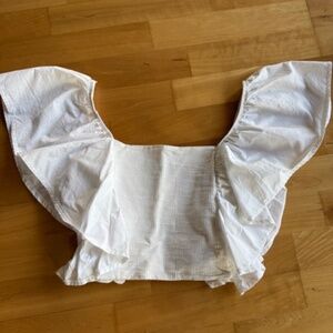Zara ruffle crop top size L